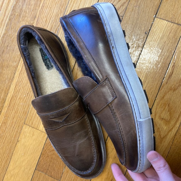 NWOT Ross and Snow shearling loafers size 8 made in Italy - Picture 5 of 5